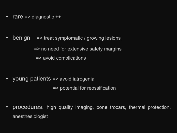 percutaneous ablation of benign bone tumors