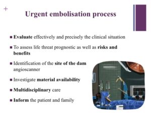 Vascular oncology emergencies managementHemorrhage in oncologic interventional radiology