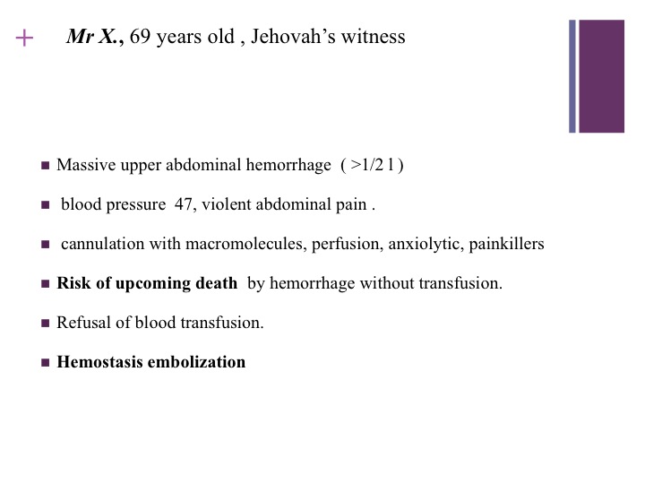 Vascular oncology emergencies managementHemorrhage in oncologic interventional radiology