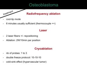 percutaneous ablation of benign bone tumors