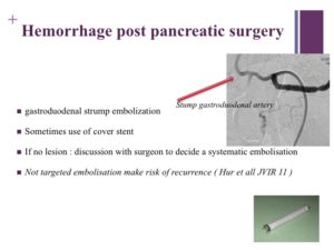 Vascular oncology emergencies managementHemorrhage in oncologic interventional radiology