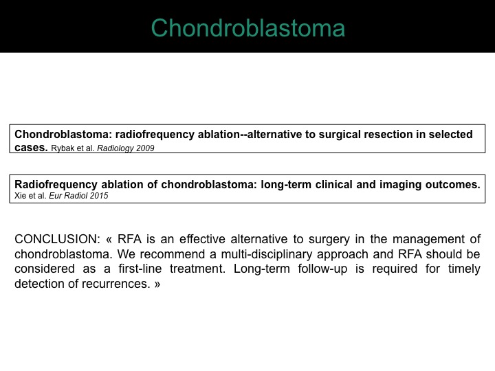 percutaneous ablation of benign bone tumors