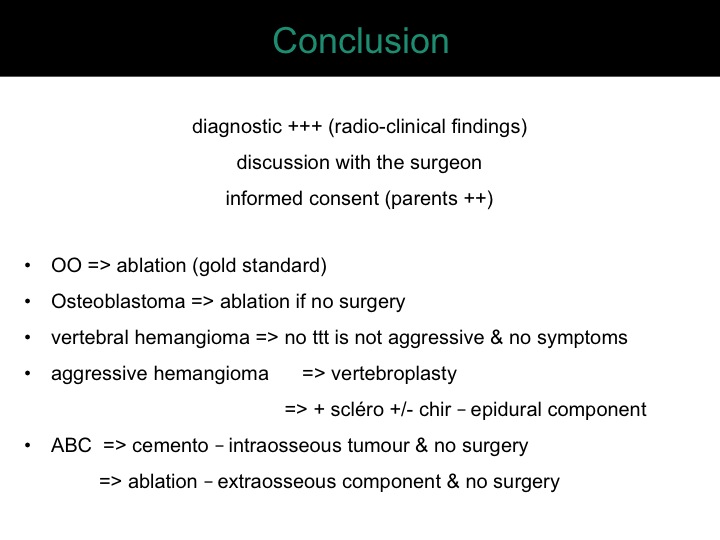 percutaneous ablation of benign bone tumors