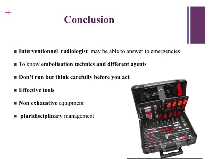 Vascular oncology emergencies managementHemorrhage in oncologic interventional radiology
