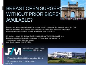 Breast Open Surgery without prior Biopsy : Still Available?