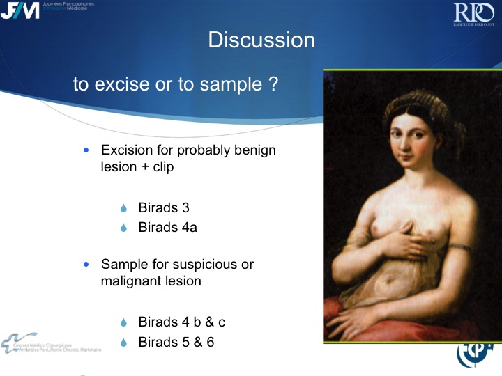 Percutaneous Breast lesion Ablation: When avoid Open Surgery?