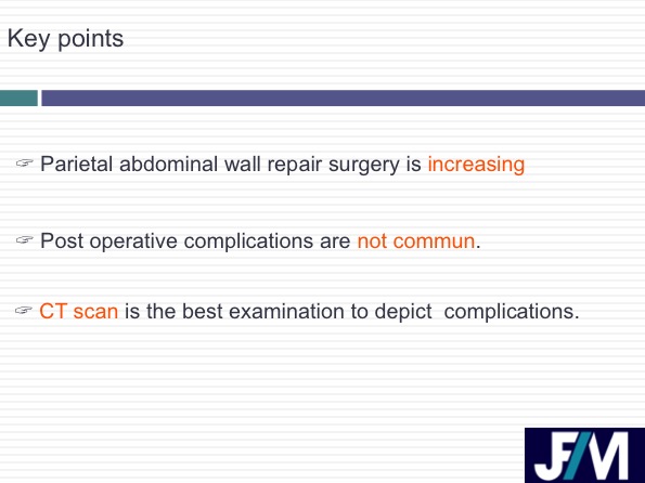 CT findings after abdominal wall repair surgery